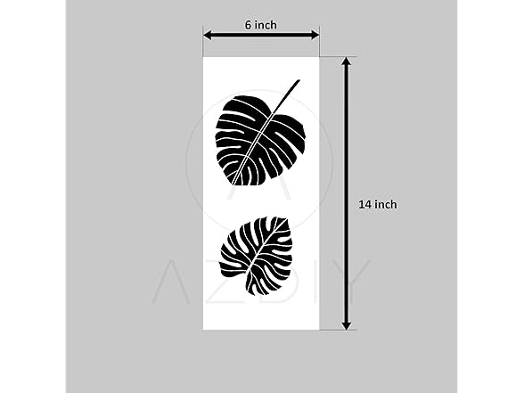 AZDIY Leaf Stencils Paintings