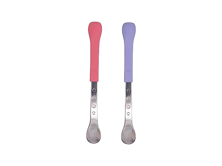 Nuby 2-in-1 Hot Safe Feeding Spoons - (2-Pack)