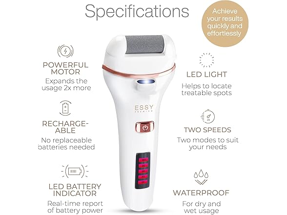 Essy Electric Foot File Hard Skin Remover