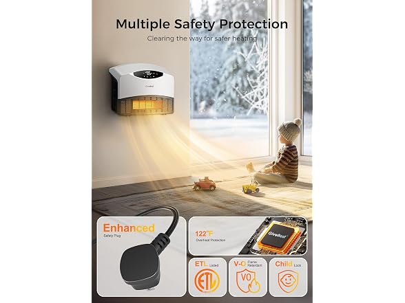 GiveBest Smart Wall Heater, 1500W Electric