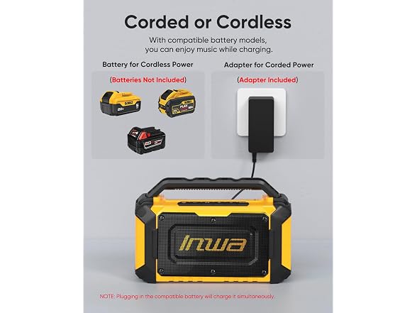 Inwa Jobsite Bluetooth Speakers