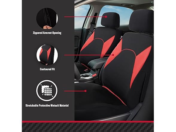 Custom Accessories 2-Piece Wetsuit Extreme Truck Seat Covers