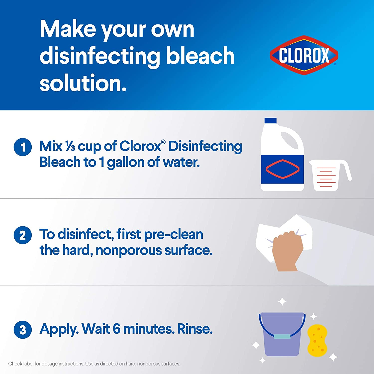 (6 or 12-Pack) Clorox Disinfecting Bleach 43ozs - Gallery 27
