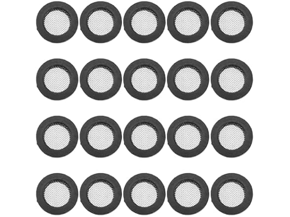 Stainless Steel Mesh Rubber Gasket Seal, 20Pcs