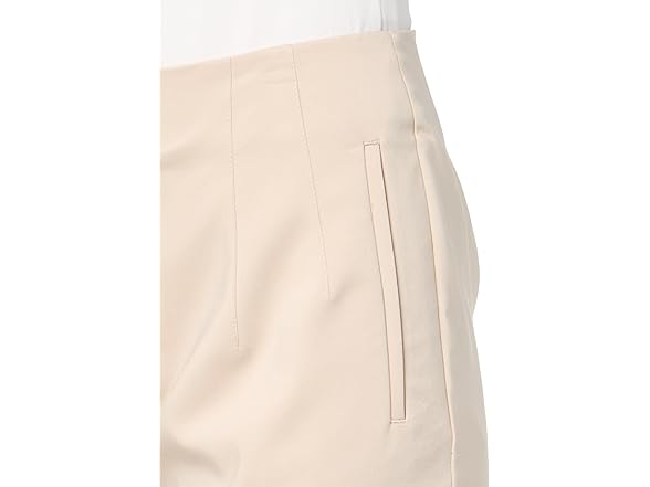 Halston Womens High Waisted Pintuck Pant