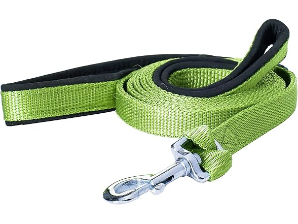 Padded Double Handle Leash with Warranted Re