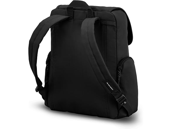 High Sierra Lineage Flap Backpack- Black