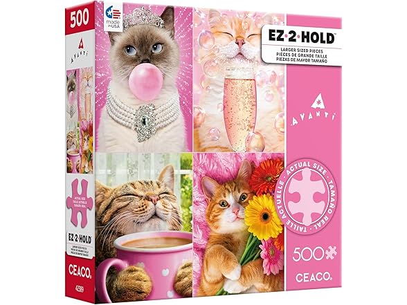 Ceaco - Avanti Cat Fancies - 500 Piece Puzzle