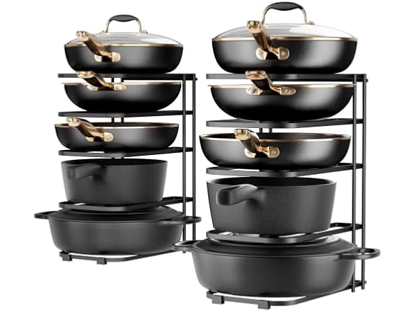 5-Tier Pot and Pan Organizer 13.6"