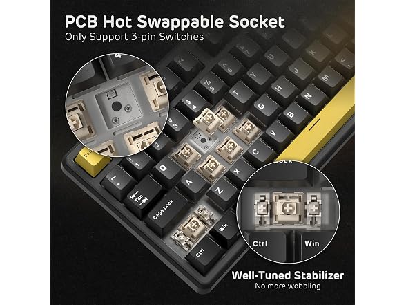 RK ROYAL KLUDGE X104 Wired Full Size Gaming Keyboard