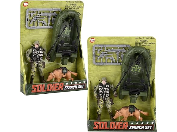 4 Piece Soldier Search Playset
