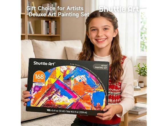 168 Pcs Artist Painting Kit, Deluxe Art