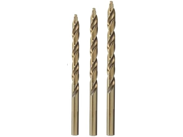 Drill America POUGSC3 3 Piece Cobalt Stepped Point Drill Bit Sample Kit