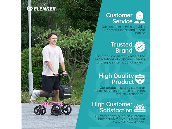 ELENKER BC2170625100002 Knee scooter (Open Box)