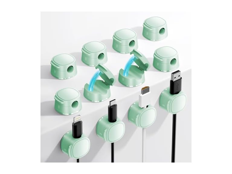 FlyCoco 12 Pack Magnetic Cable Management Clips - FlyCo