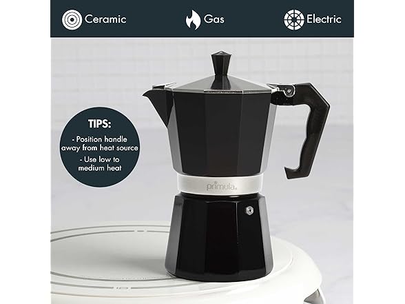 Primula Classic Moka Pot Stovetop Espresso and Coffee Maker