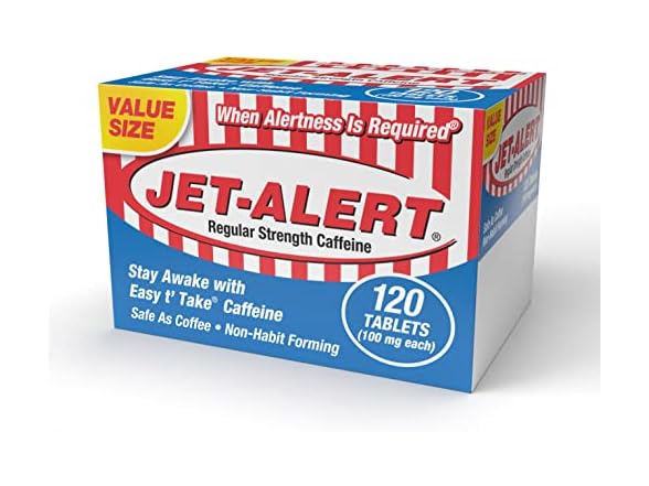 Jet Alert Caffeine 100 mg 120 Tablets