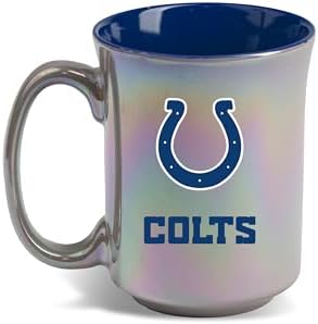 The Memory Company Officially Licensed NFL 15oz Iridescent Ceramic Mug - Premium Coffee Cup with Team Logo, Perfect Fan Gift, Durable Drinkware for Hot & Cold Beverages