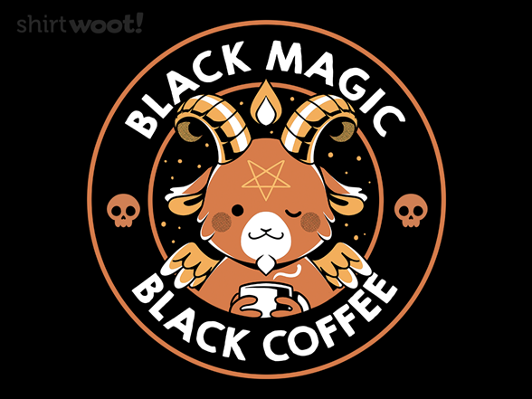 Black Magic Black Coffee Funny Baphomet