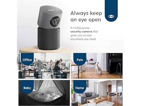 HD Indoor Security Camera w/ 10-Second Auto Clip Storage