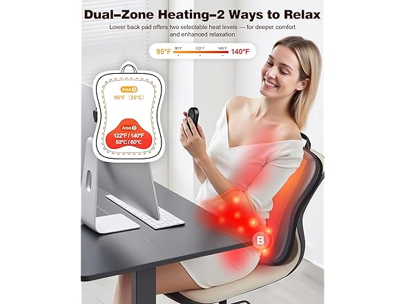 Shiatsu Back Massager with Heat