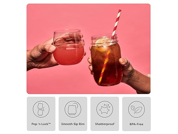 TOSSWARE POP Gold Rim 14oz Vino SET OF 12