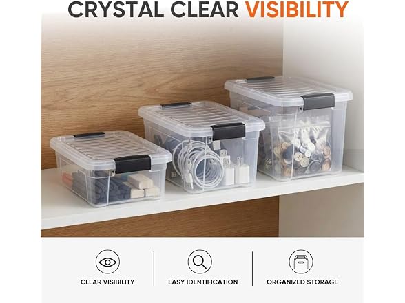 Superio 2.3 Quart Clear Plastic Storage