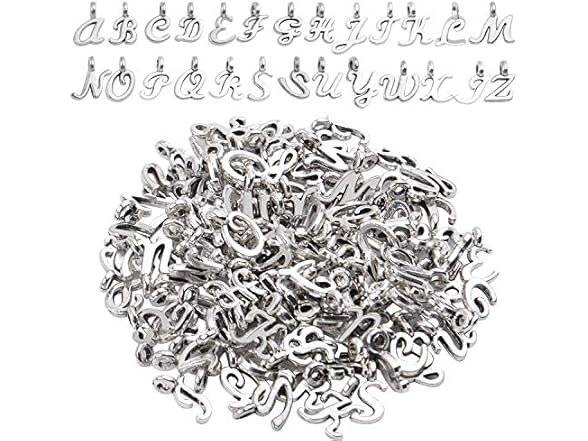 Hendevl Letter Charms Collection, 4 Sets