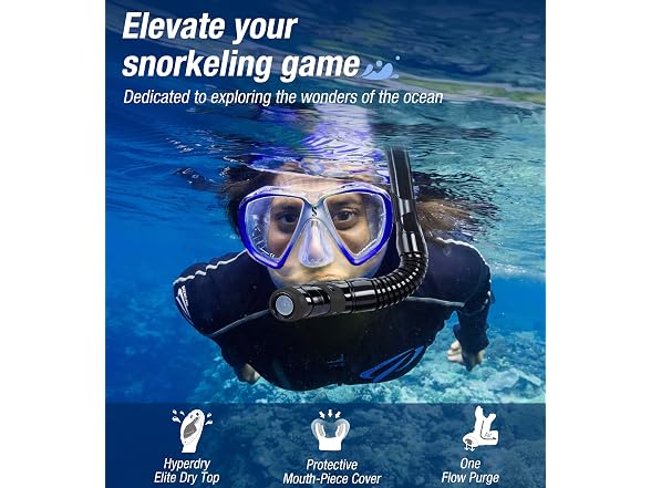 Aegend Diving Dry Snorkel W/ Purge Valve