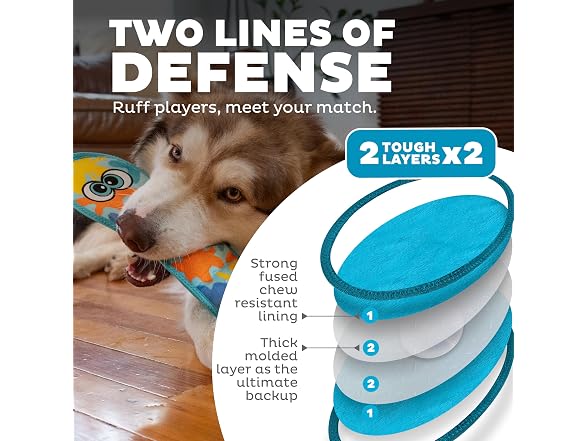 Outward Hound Tough Skinz Snake Squeaky Dog Toy, M