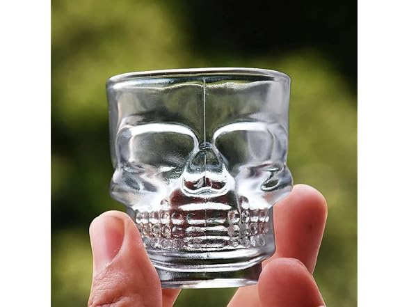 6-Pc Halloween Skull Shape Shot Glasses