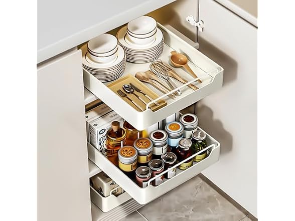 Pull Out Cabinet Organizer Fixed