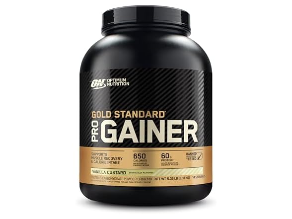 Optimum Nutrition Gold Standard Pro Gainer Protein Powder, Vanilla Custard