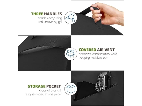 Nestl Nestl BBQ Grill Cover with Front Zipper