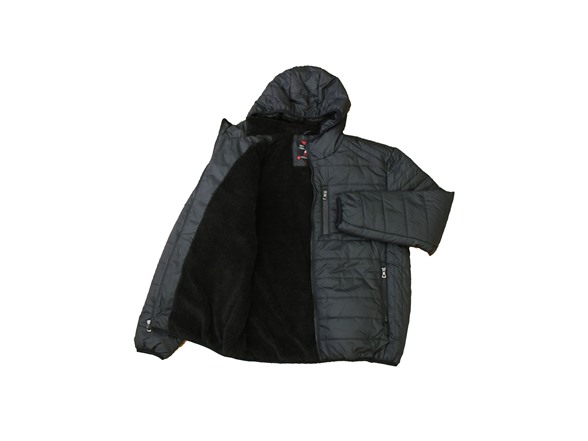 Womens Fleece-Lined Hooded Puffer Jacket