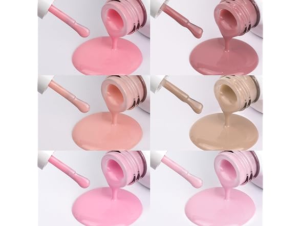 Nude Jelly Gel Nail Polish Set Milky