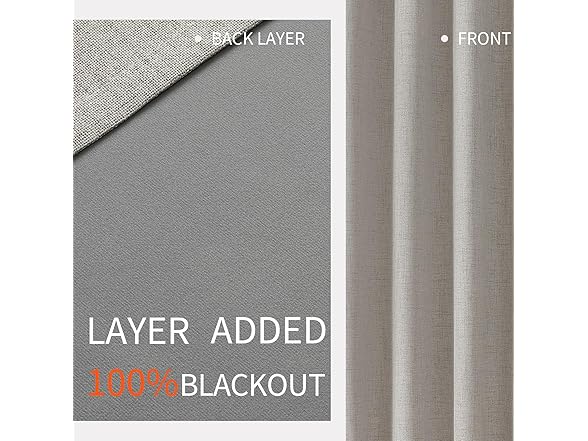 Joydeco Blackout Curtains, 63" Length