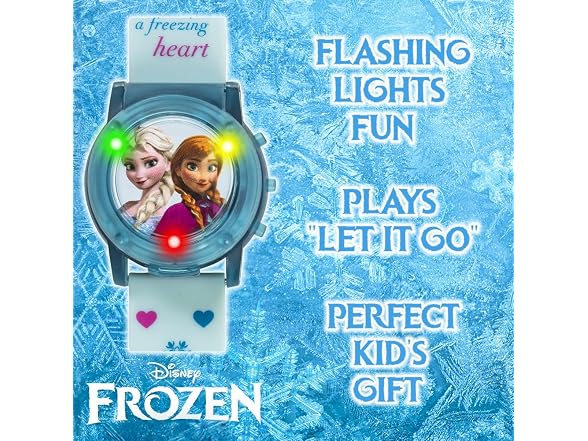 Accutime Disney Frozen Flashing Musical LCD Watch