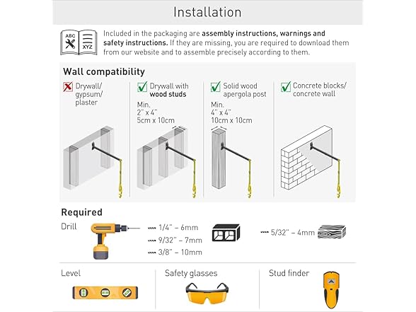 Barkan EV160WM 63" EV Charging Cable Wall Arm