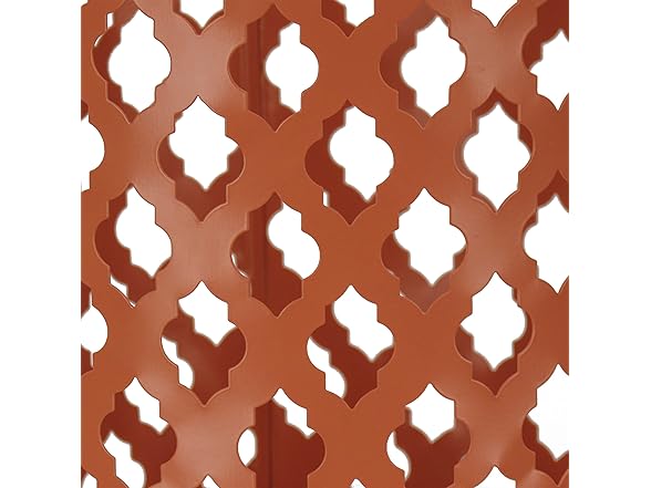 Lantern Candleholder, Pastel Orange, 12 Inches