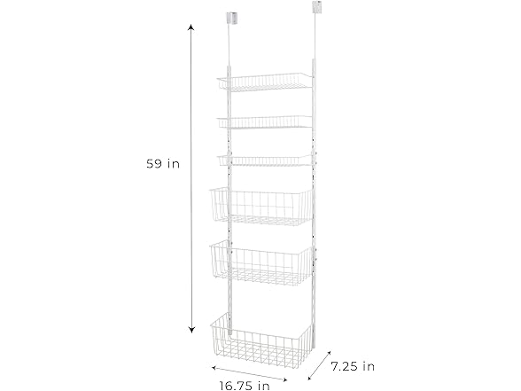 Smart Design Over The Door Pantry Organizer