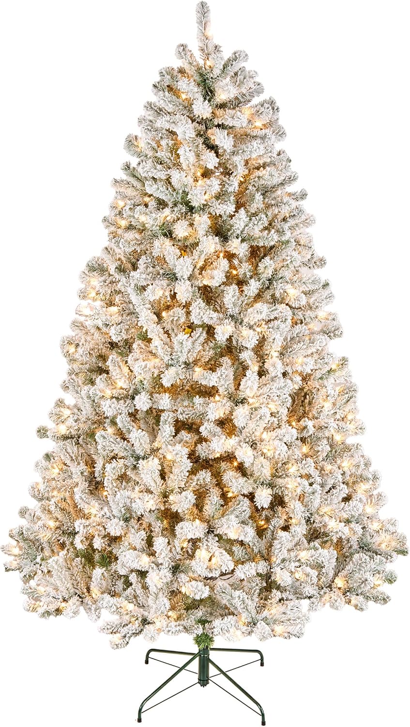 National Tree Company 7.5ft Pre-Lit Floc - Gallery 14