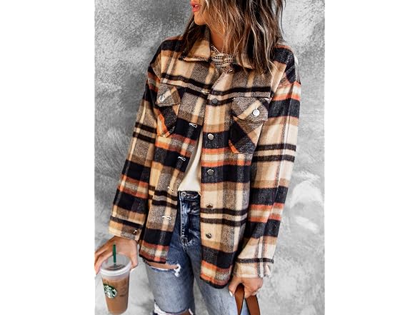 KevaMolly Women (S) Button Down Flannel Shirt