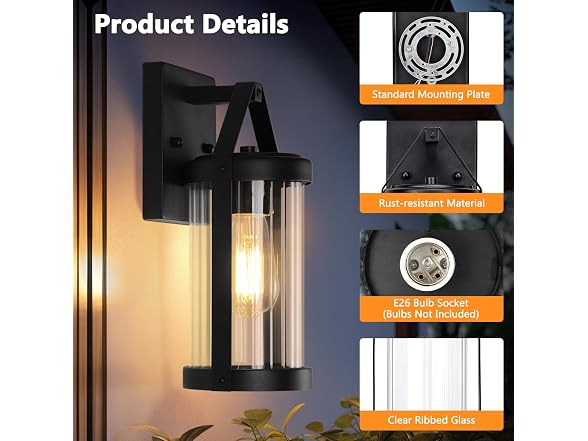 Brightever Outdoor Wall Light Fixtures