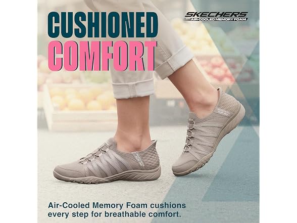 Skechers Women's Breathe Easy Roll With Me Slip-Ins