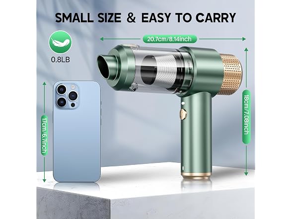 JONYJ W0603 Handheld Car Vacuum Cleaner 16000PA