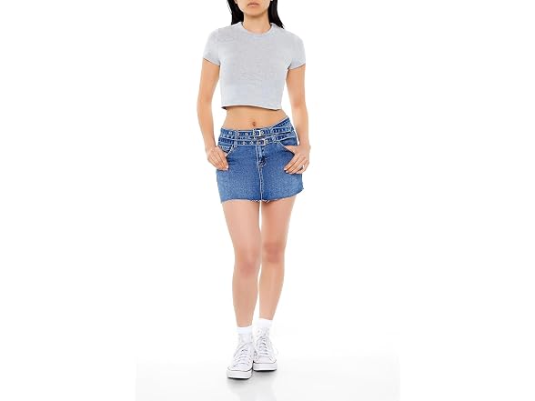 Forever 21 Cropped Crew Tee