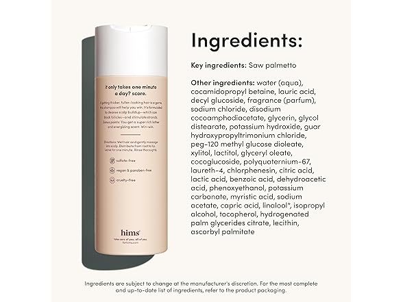 HIMS Thick Fix Hair Thickening Shampoo for Men