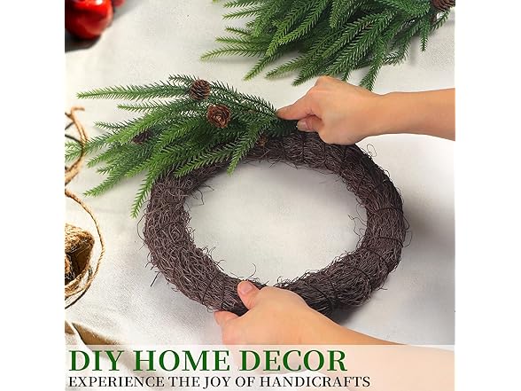 TISEMENT 12 Pcs Real Touch Norfolk Pine Branches