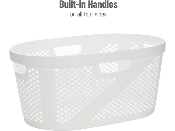 Mind Reader 40L Laundry Basket, Clothes Hamper